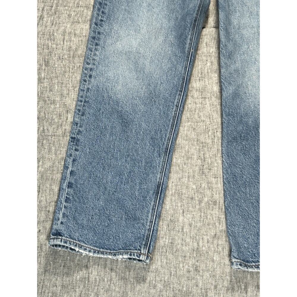 American Eagle Jeans Womens 8 Blue Denim Stretch Straight High Rise Medium Wash - Picture 4 of 16